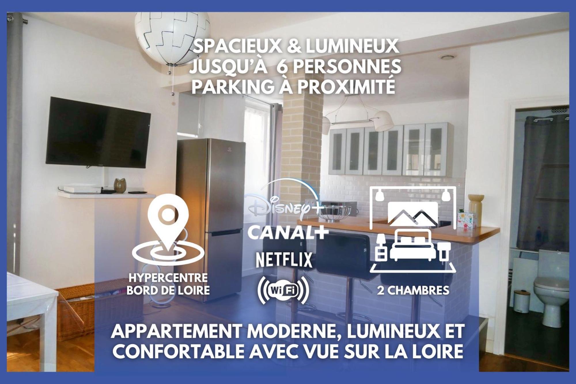 Moderne 60M2 Vue Sur La Loire Hypercentre Blois Exterior foto
